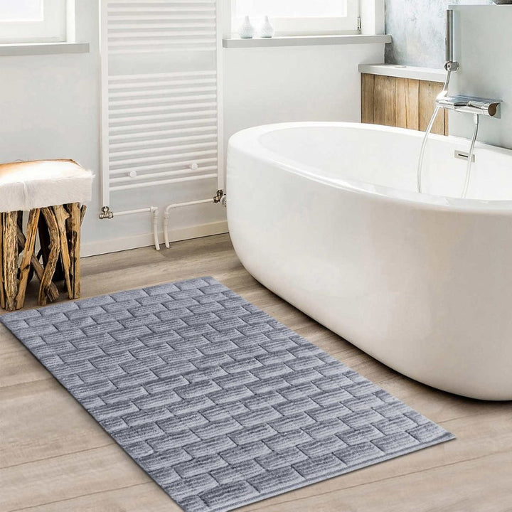 Blossom and Vines Cotton Bath Rug