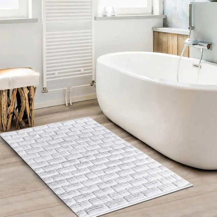 Blossom and Vines Cotton Bath Rug