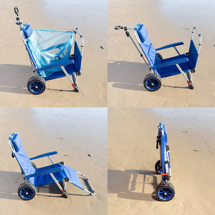 Mac Sports - Folding Sun Lounger and Multi-Purpose Cart