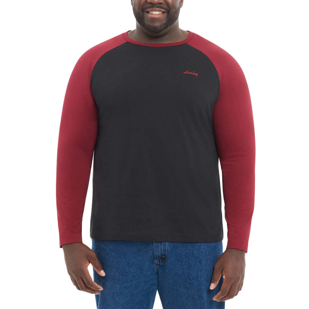Hurley - Men's Long Sleeve Shirt, 2-Pack