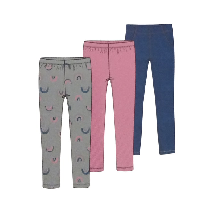 Pekkle - Kids Leggings, 3 Pack