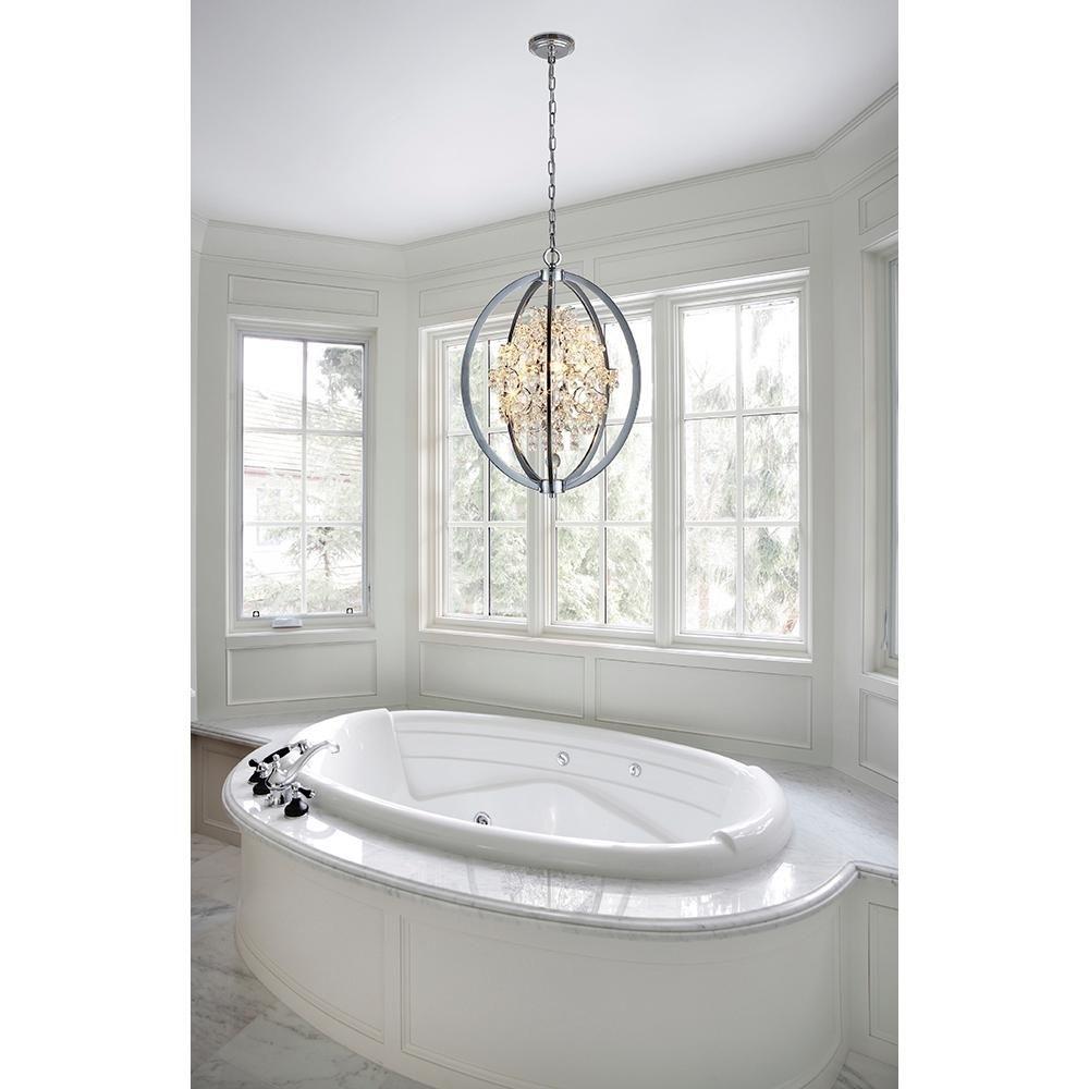 Ove 5-Light Chrome LED Chandelier
