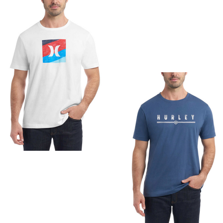 Hurley - Men's Short Sleeve Shirt, 2-Pack