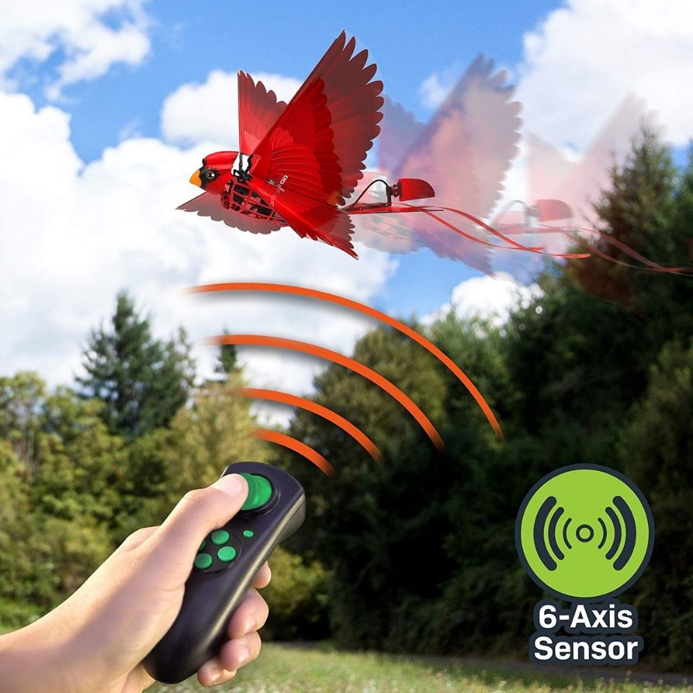 Zing Go Go Bird Remote Control Flying Toy - Red