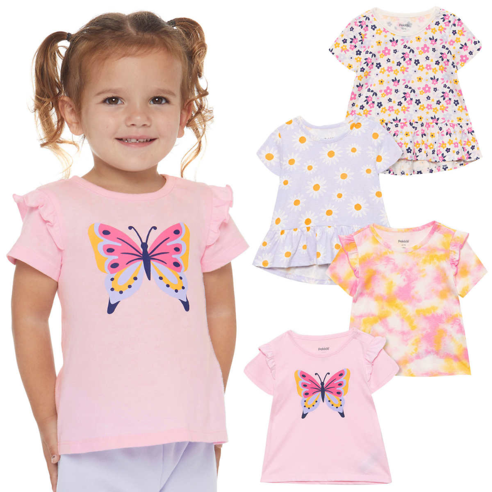 Pekkle - Kids' 4-Pack Short Sleeve Shirt