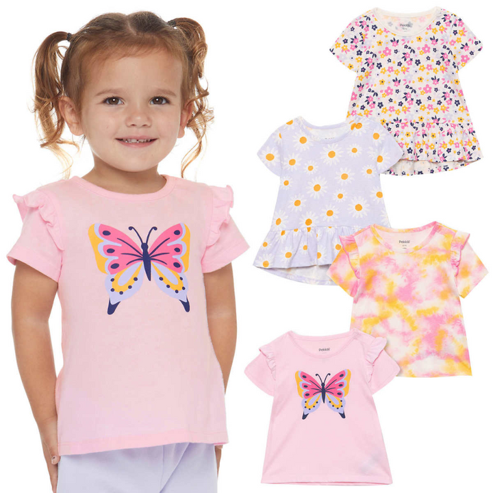 Pekkle - Kids' 4-Pack Short Sleeve Shirt