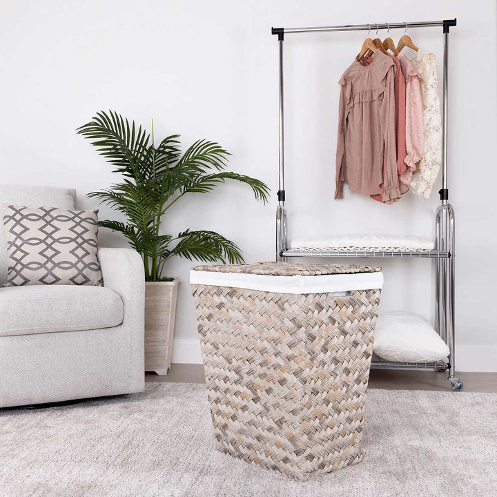 Seville Classics - Zigzag Pattern Laundry Hamper