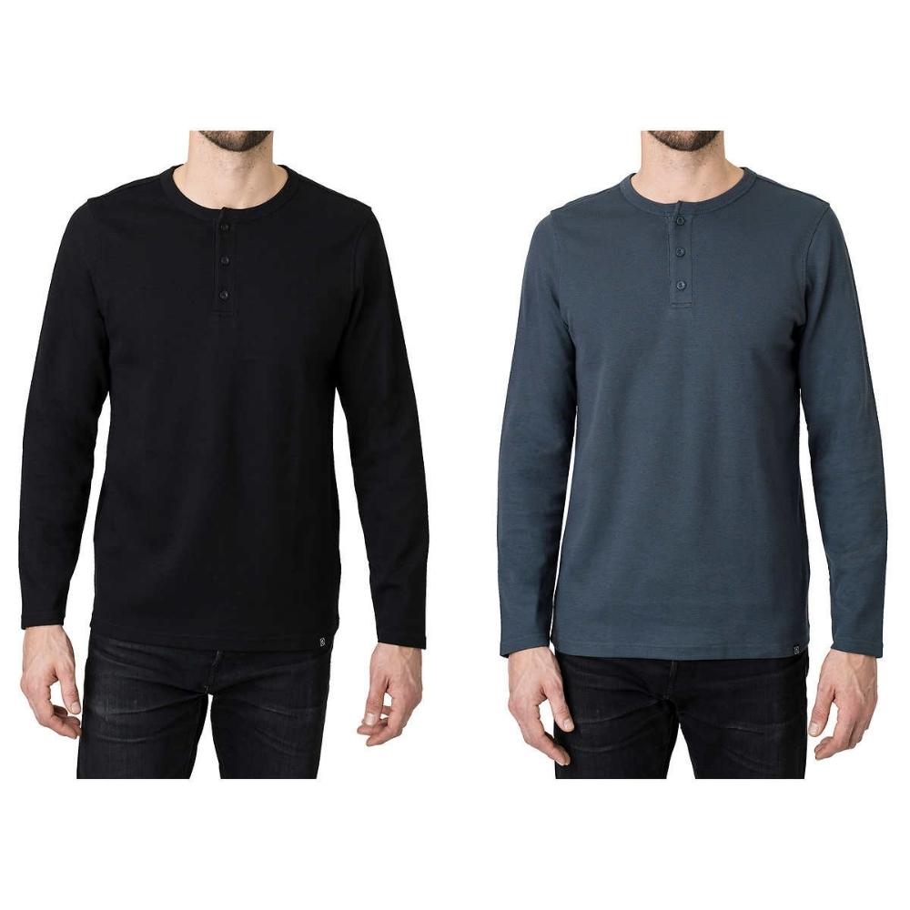 Cloudveil - Set of 2 Henley Tops for Men
