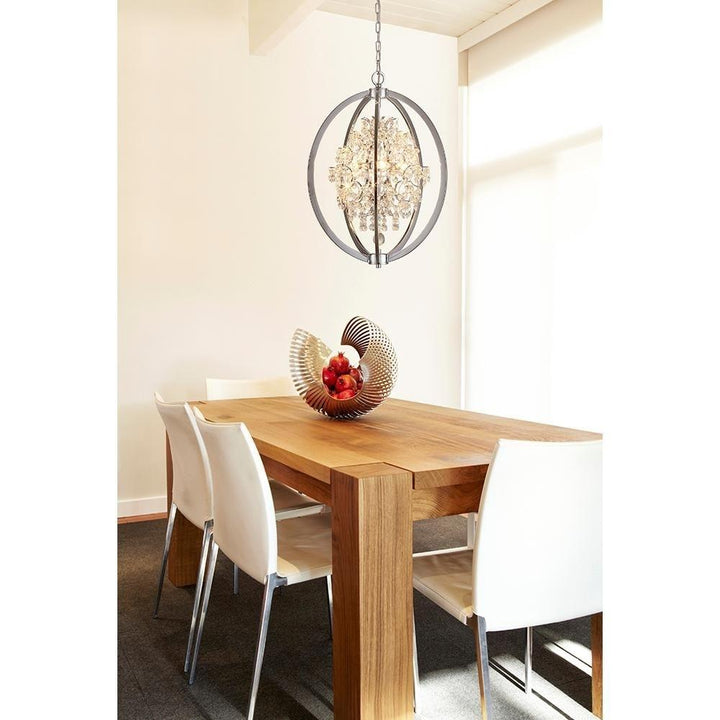 Ove 5-Light Chrome LED Chandelier