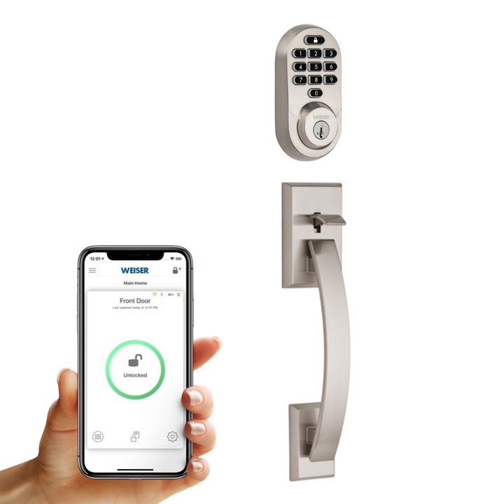 Weiser Electronic Deadbolt Combo Pack - Satin Nickel