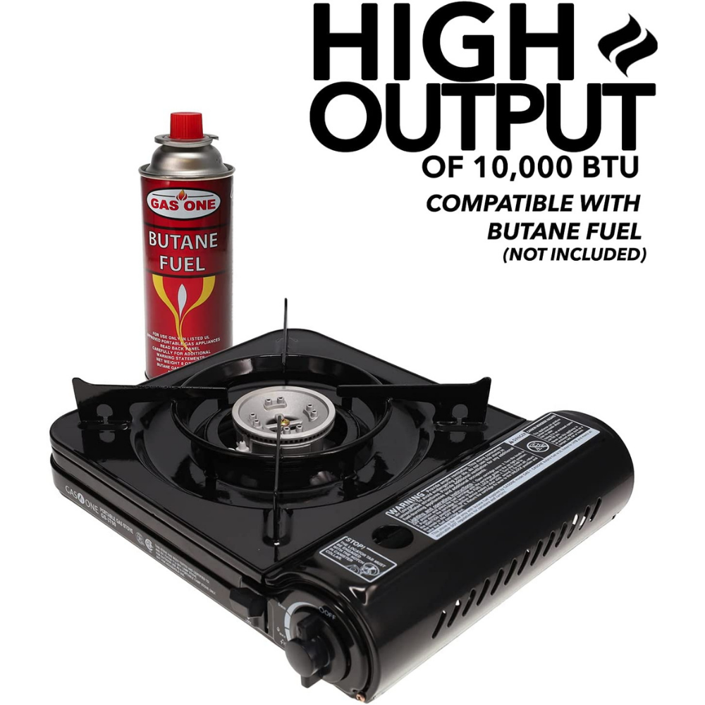 GAS ONE 10,000 BTU Portable Butane Camp Stove