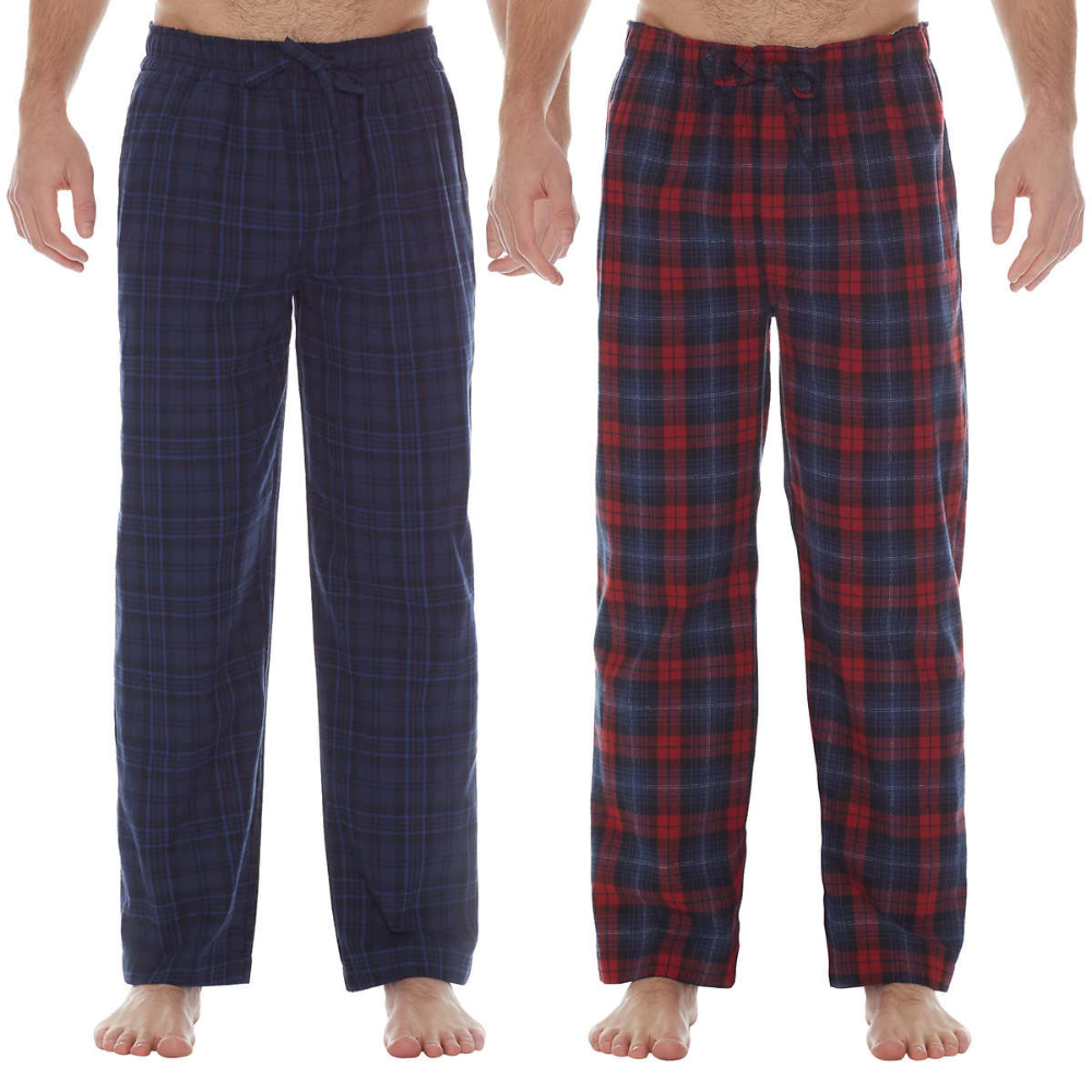 Pierre Cardin - Men's Flannel Lounge Pants, 2 Pack