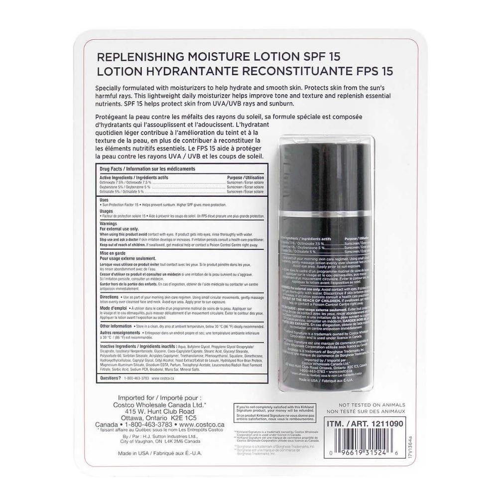 Kirkland Signature - Lotion FPS 15 Borghese