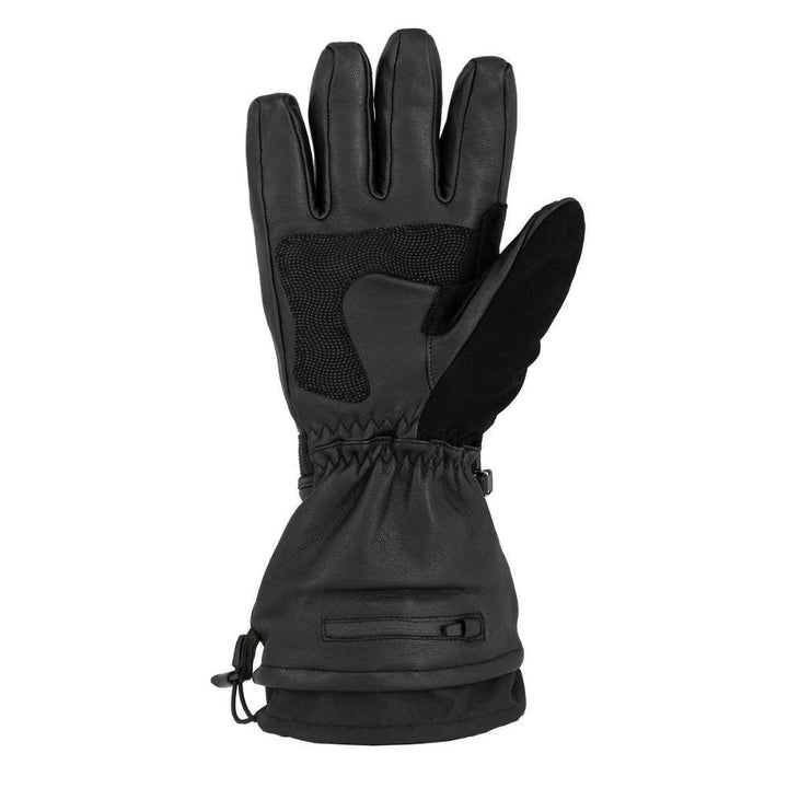Karbon Goatskin Leather Heated Ski Gloves with Lithium-Polymer Battery