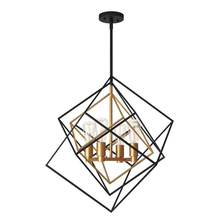 Artika Modern Harmonium 4-Light Pendant Chandelier