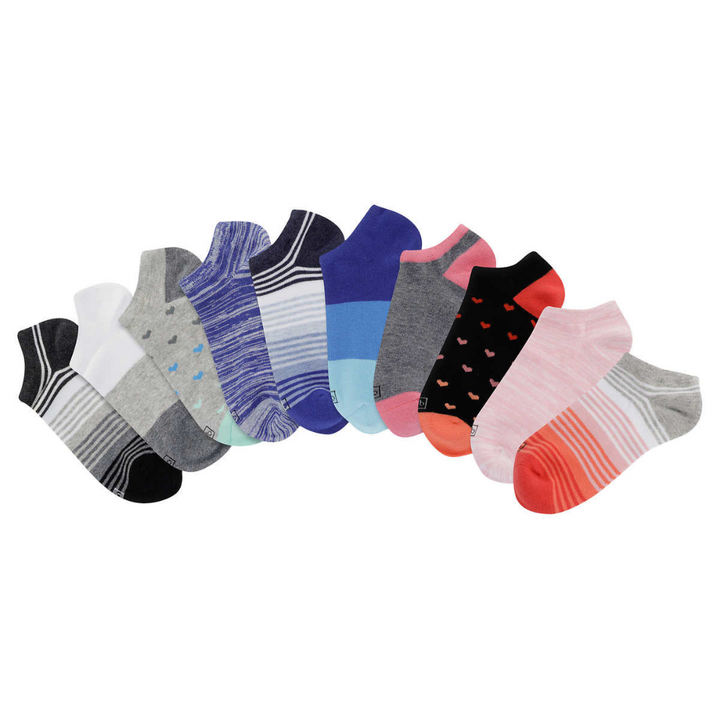 K.Bell - Chaussettes invisibles, paquet de 10 paires pour femmes