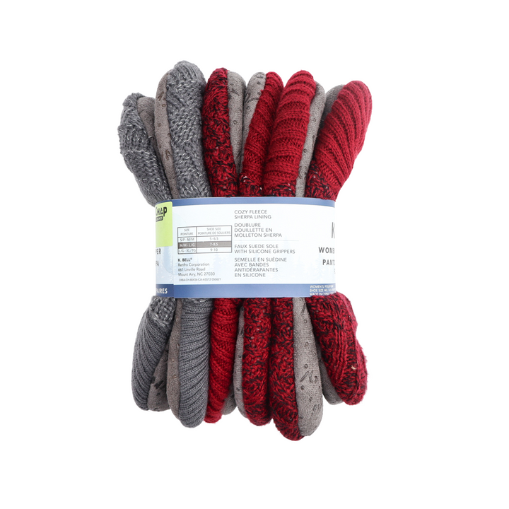 K.Bell - Women's Slippers, 3 Pack