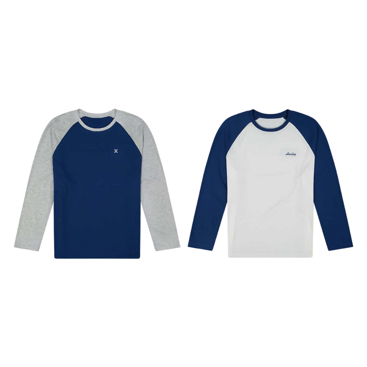 Hurley - Men's Long Sleeve Shirt, 2-Pack