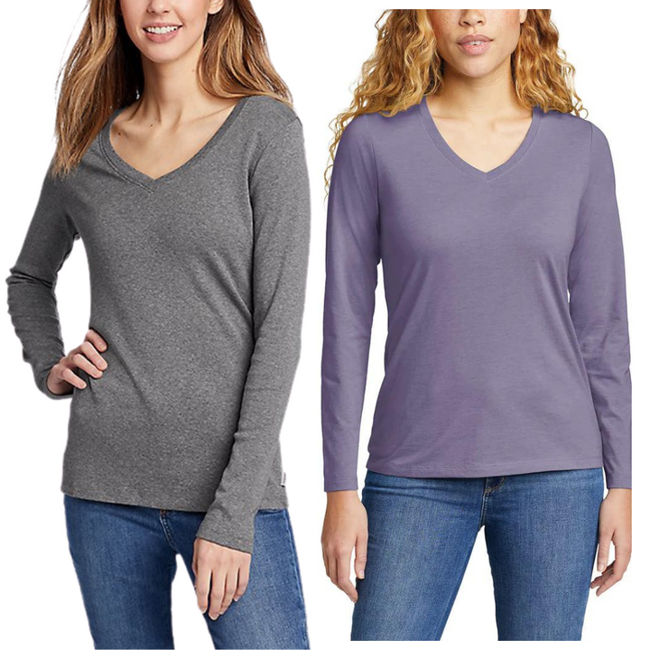 Eddie Bauer - Long Sleeve Shirt, 2 Pack