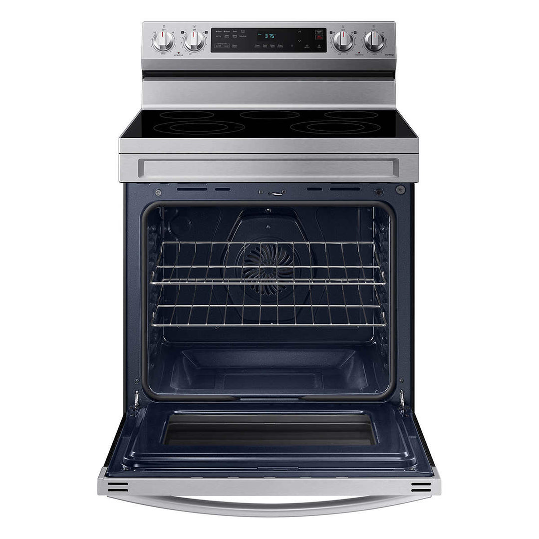 Samsung 30" 6.3 Cu. Ft. Electric Range with Air Fryer and Built-in Wi-Fi 