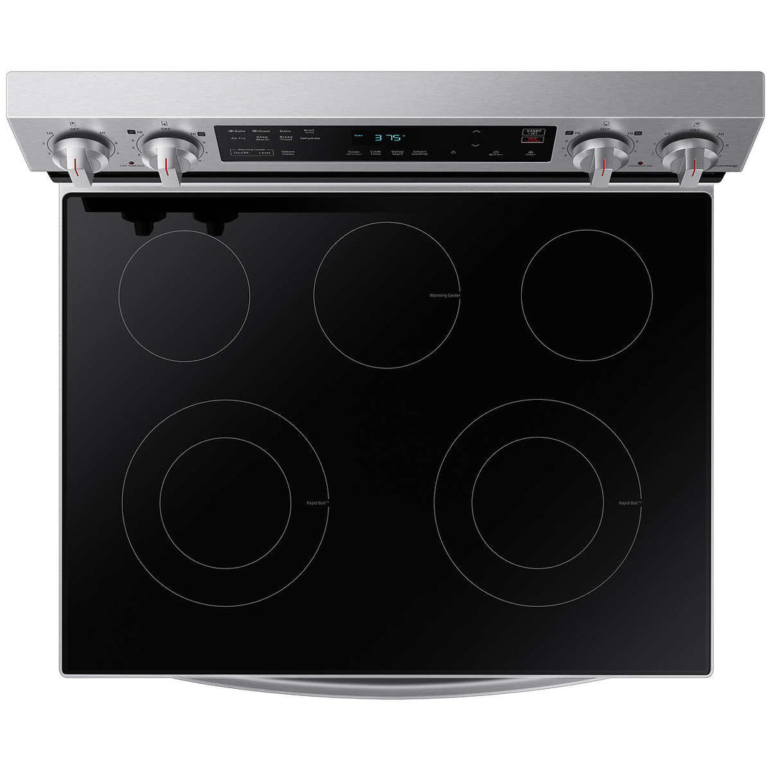 Samsung 30" 6.3 Cu. Ft. Electric Range with Air Fryer and Built-in Wi-Fi 