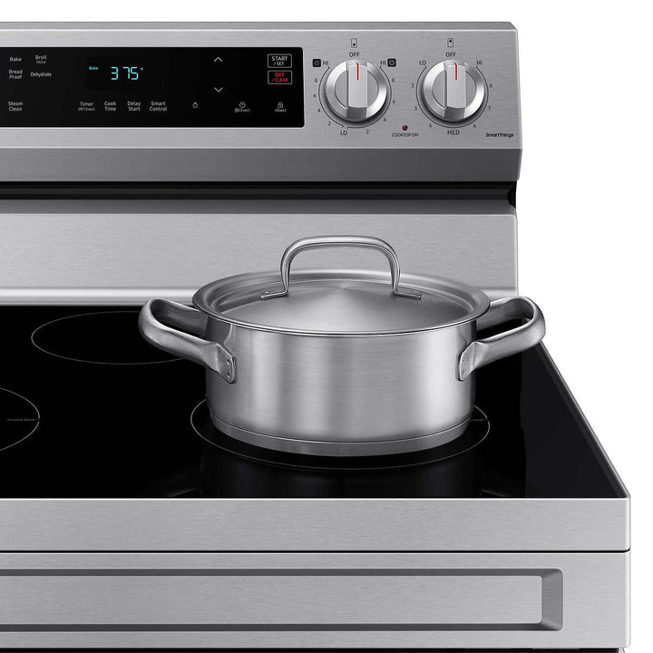 Samsung 30" 6.3 Cu. Ft. Electric Range with Air Fryer and Built-in Wi-Fi 