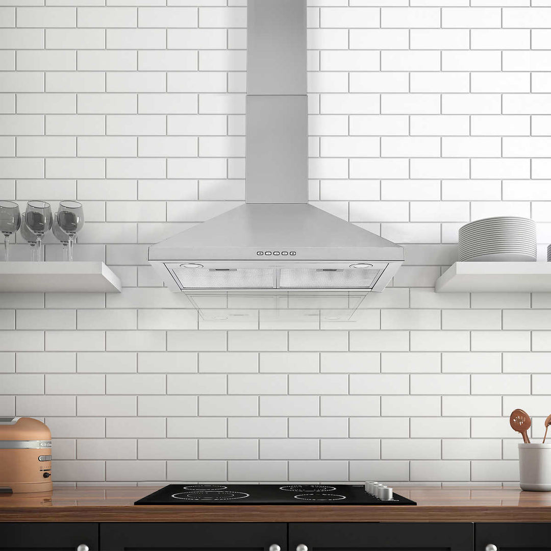 Ancona AN-1544 Wall Mount Pyramid Convertible Range Hood 