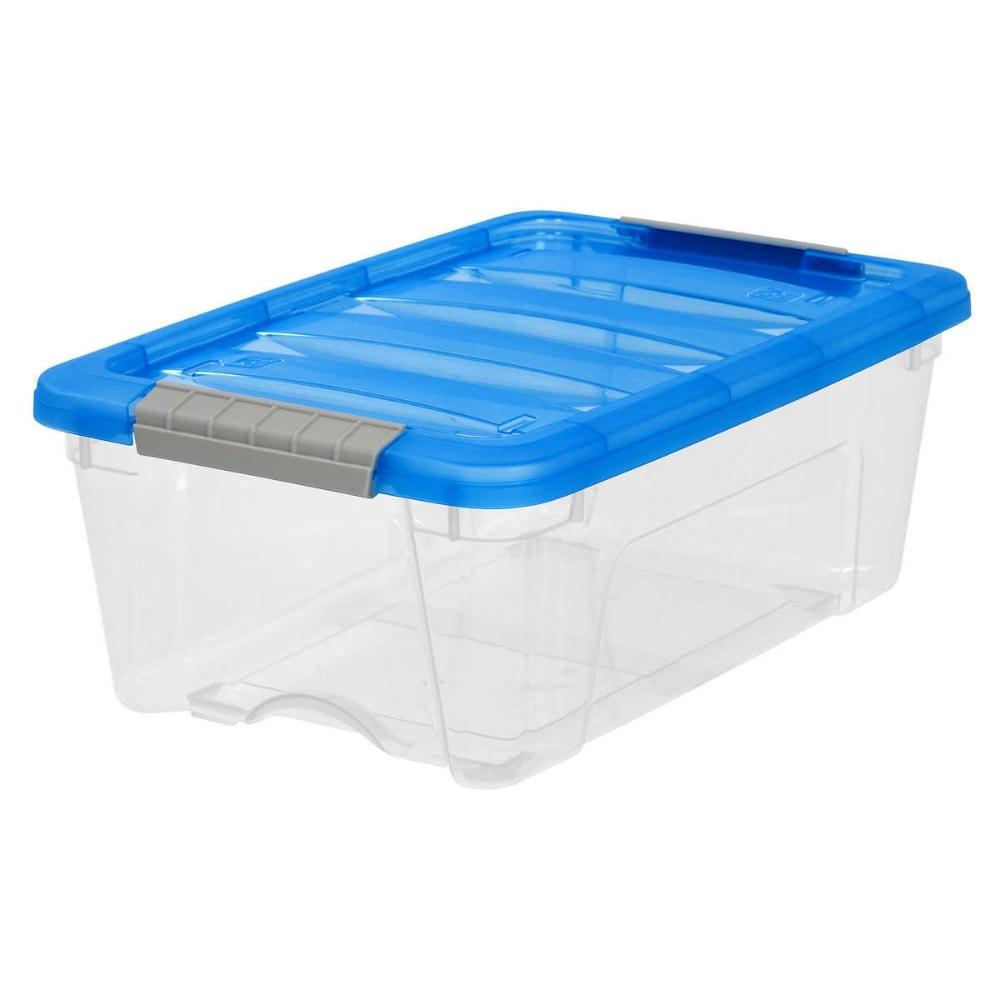 Iris - Buckle up 12.2 L clear container, pack of 6