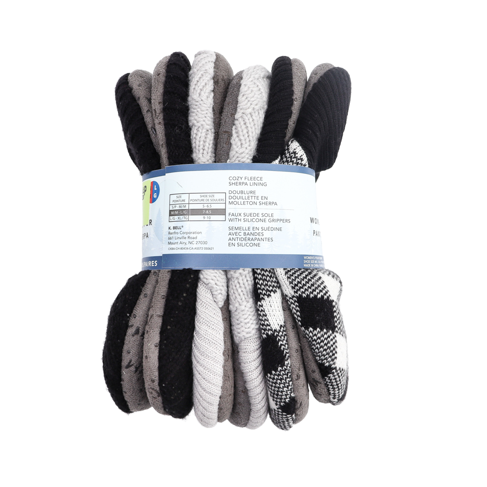 K.Bell - Women's Slippers, 3 Pack