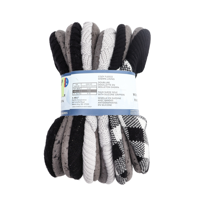 K.Bell - Women's Slippers, 3 Pack