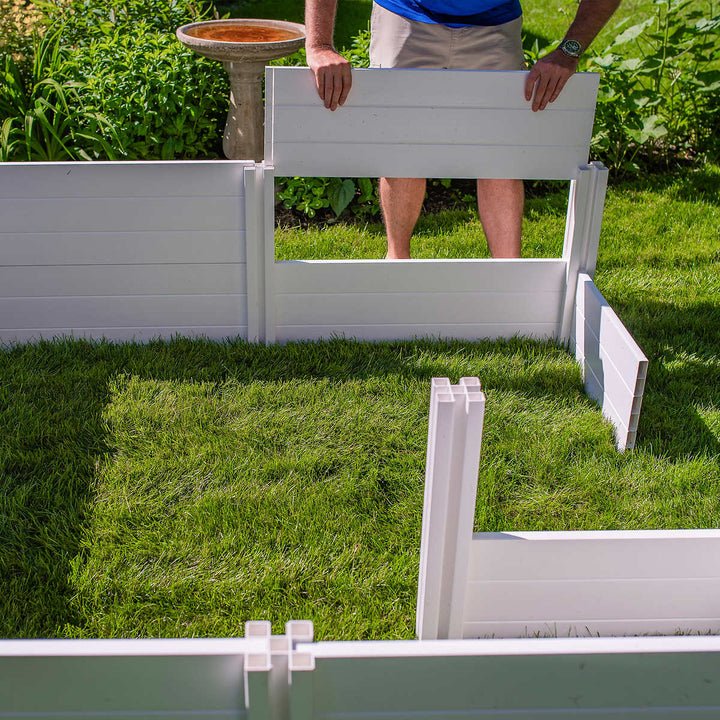 Vita - 6' x 6' Keyhole Flower Bed with Integrated Composter