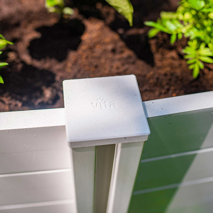 Vita - 6' x 6' Keyhole Flower Bed with Integrated Composter