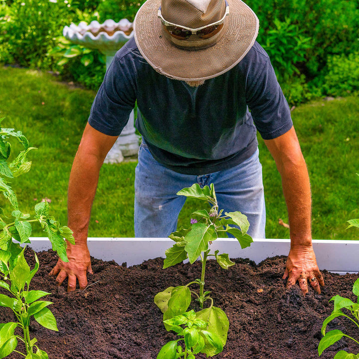 Vita - 6' x 6' Keyhole Flower Bed with Integrated Composter