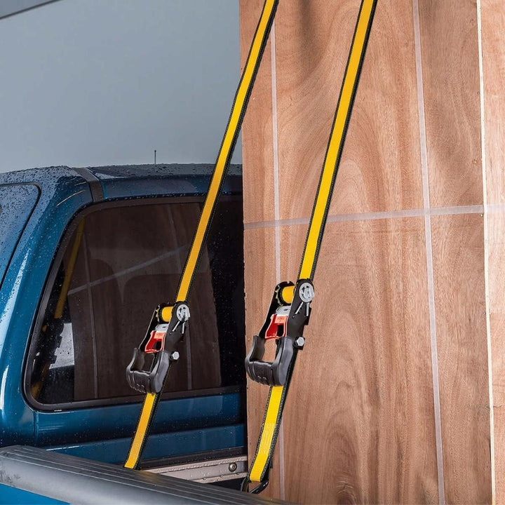 CAT – Ensemble de 4 sangles à cliquet de 4,9 m (16 pi) à prise extra large