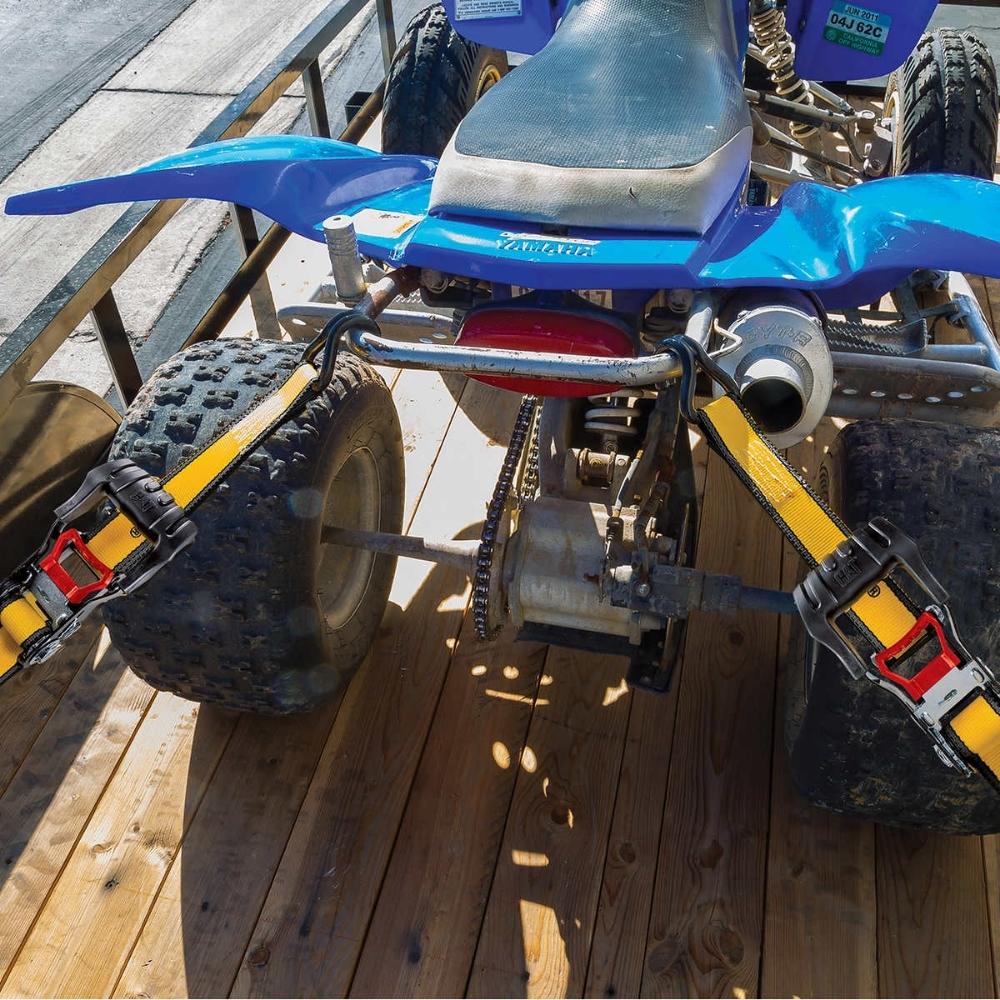 CAT – Ensemble de 4 sangles à cliquet de 4,9 m (16 pi) à prise extra large