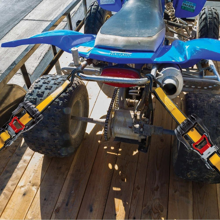 CAT – Ensemble de 4 sangles à cliquet de 4,9 m (16 pi) à prise extra large