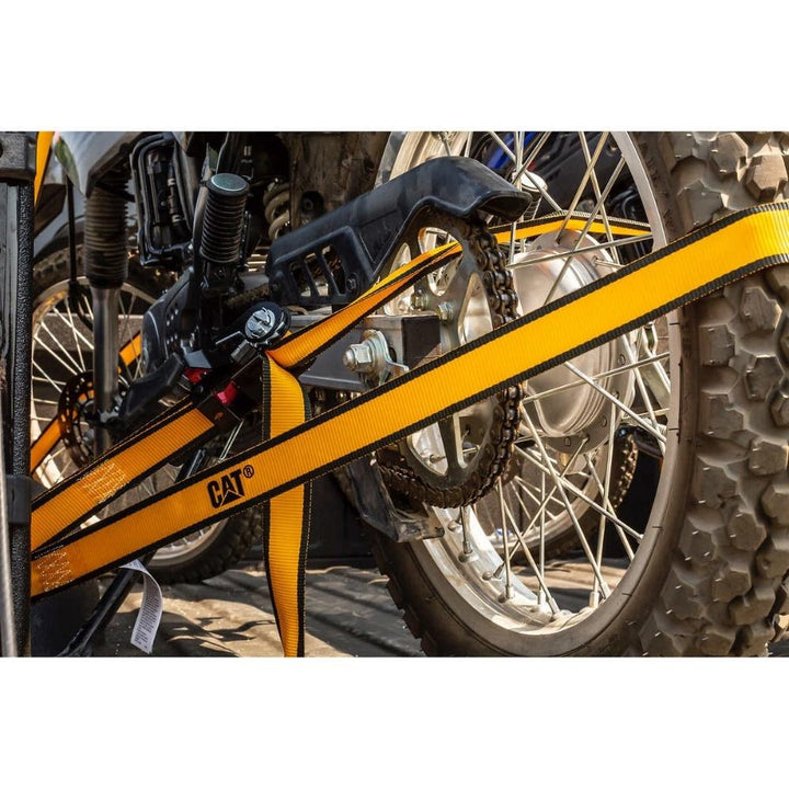 CAT – Ensemble de 4 sangles à cliquet de 4,9 m (16 pi) à prise extra large