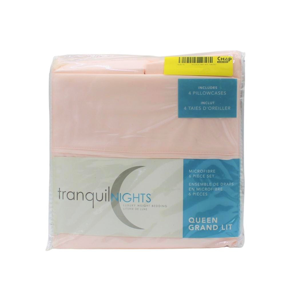 Tranquil Nights - Microfiber Sheet Set, 100% Soft Polyester, 6 Piece 