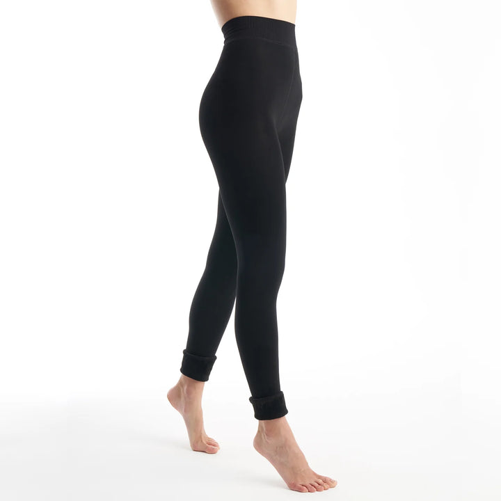 Lemon - Women's Fleece Lined Leggings, 2 Pack