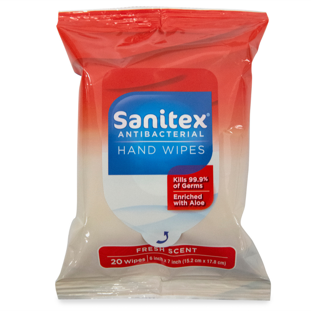 Sanitex Fresh Scent Antibacterial Cleansing Wipes - 20-Count, 18-Pack
