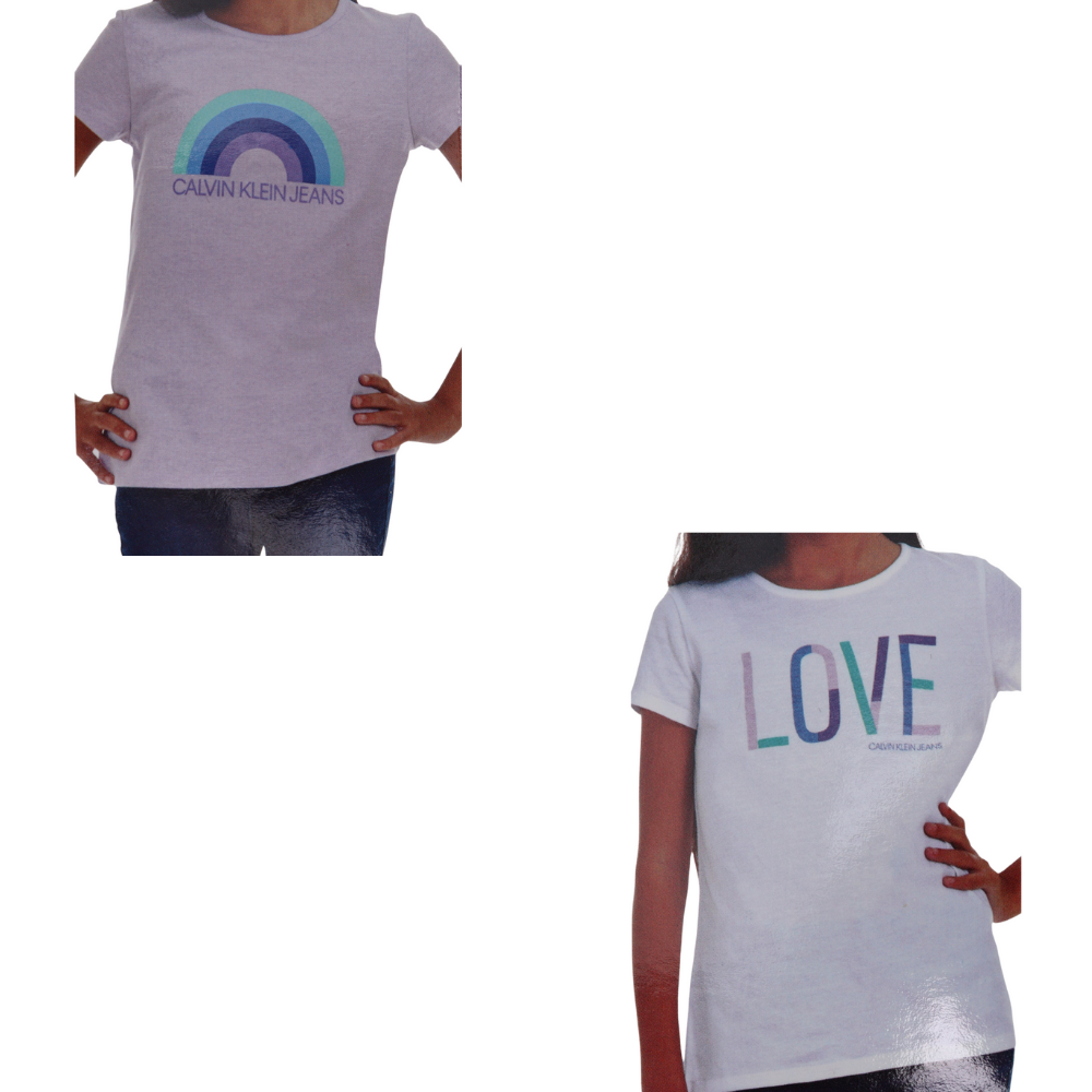 Calvin Klein Short Sleeve Sweatshirt - 2-Pack