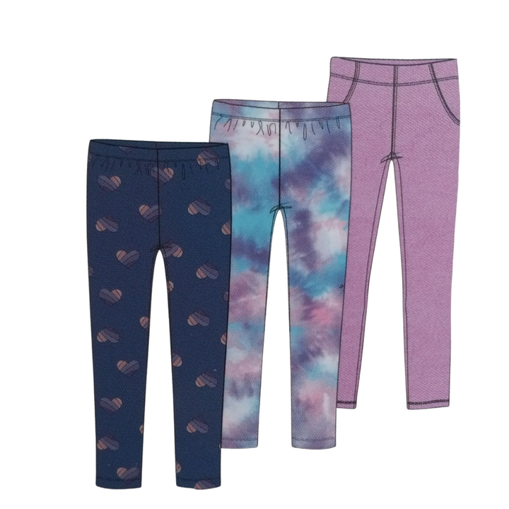 Pekkle - Kids Leggings, 3 Pack