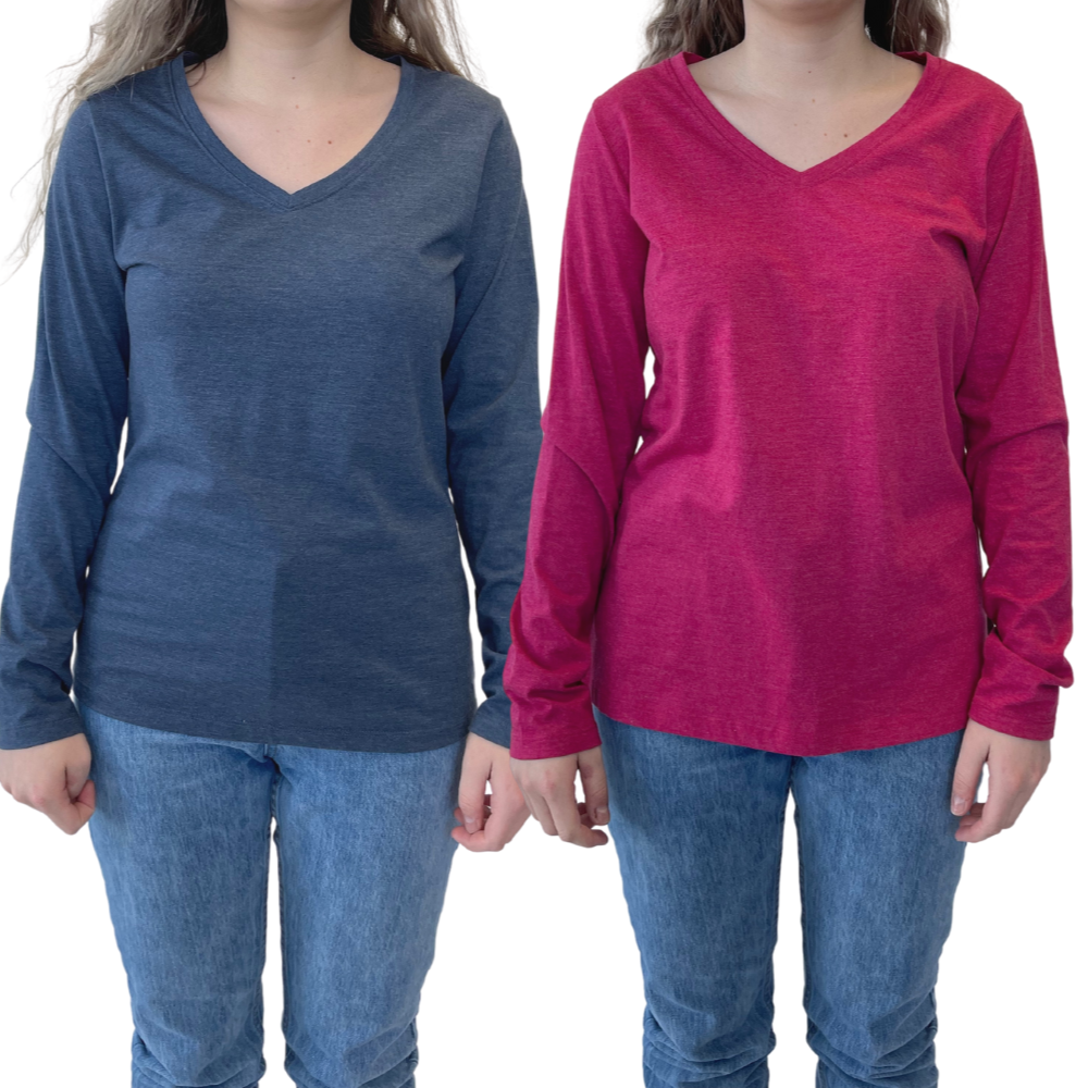 Eddie Bauer - Long Sleeve Shirt, 2 Pack