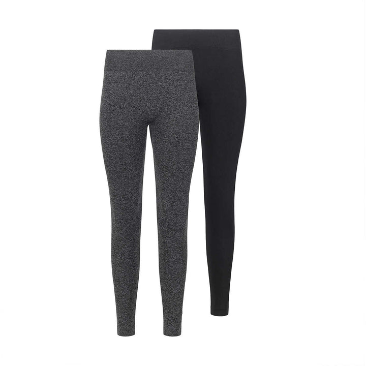 Lemon - Women's Fleece Lined Leggings, 2 Pack